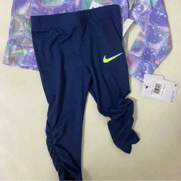 Nike active purple super cute pants top set - Picture 3 of 7